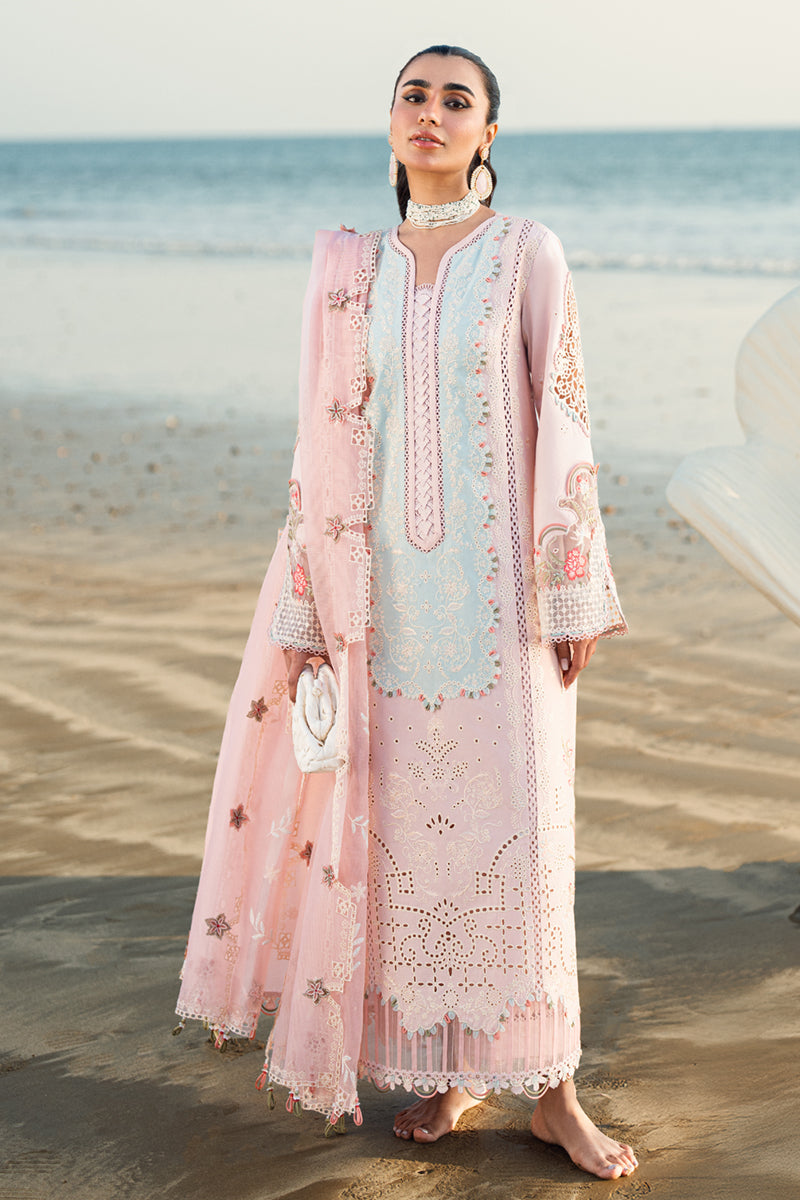 3PC EMBROIDERED LAWN DRESS - SR-468