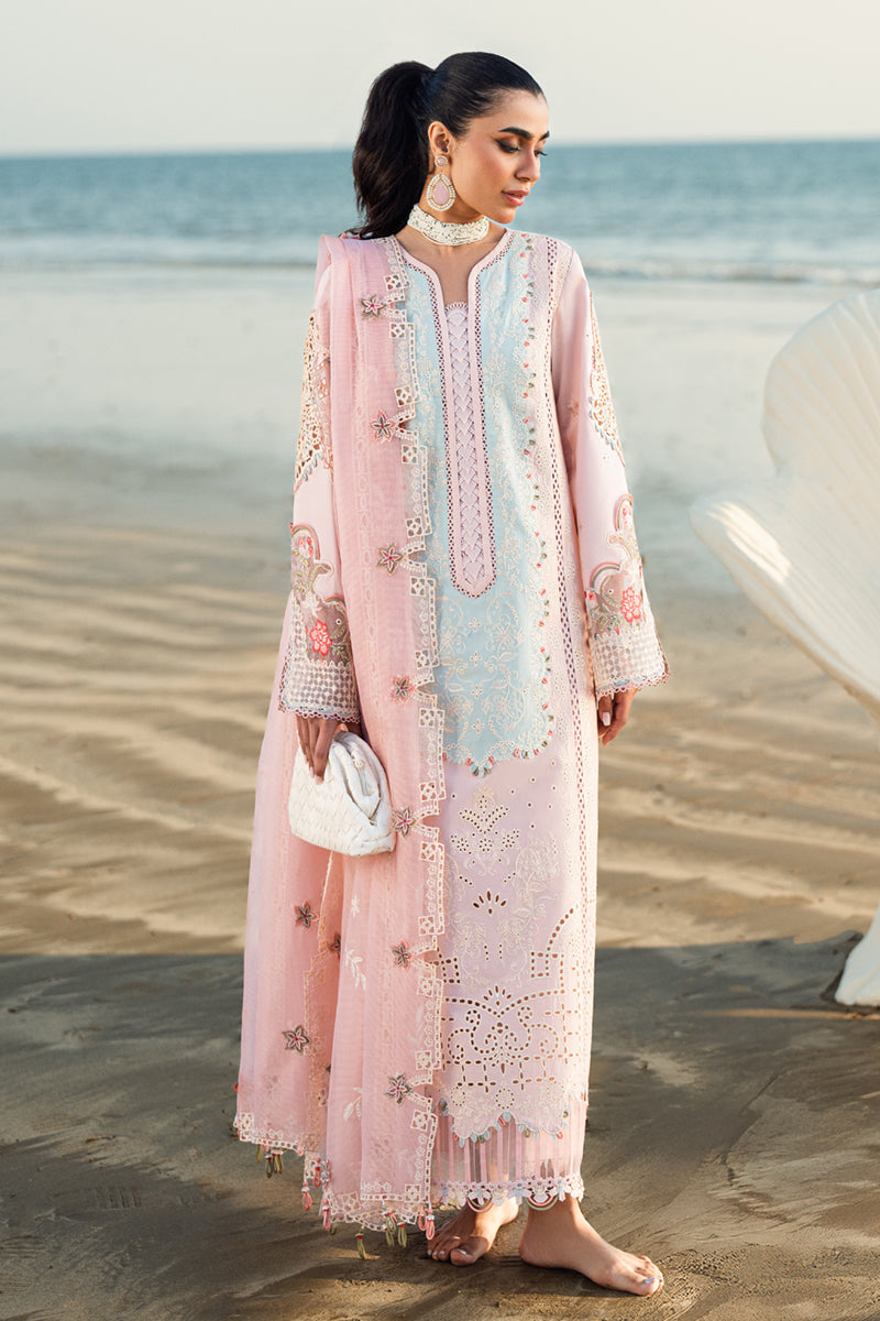 3PC EMBROIDERED LAWN DRESS - SR-468