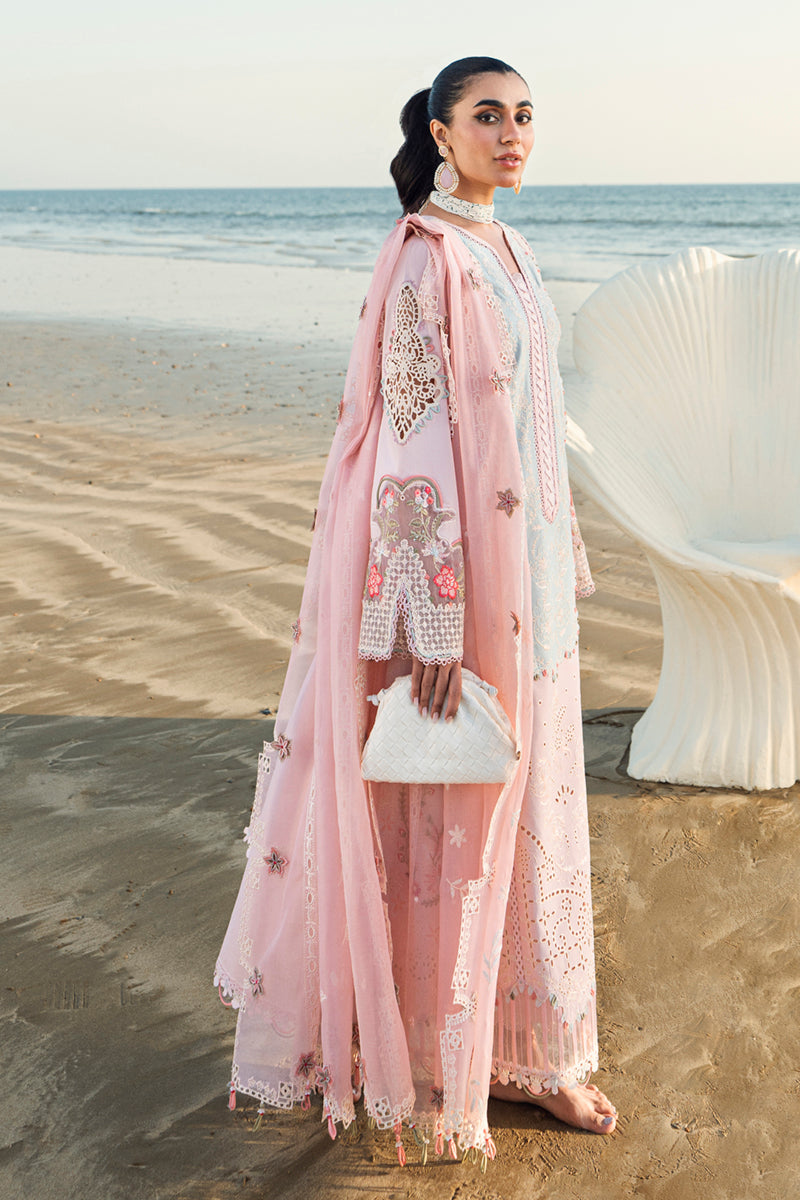 3PC EMBROIDERED LAWN DRESS - SR-468
