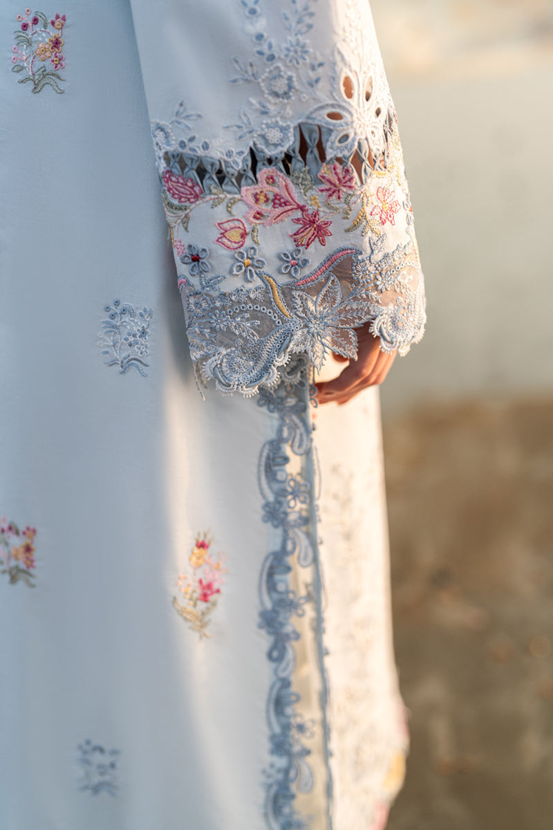 3PC EMBROIDERED LAWN SUIT SR - 520