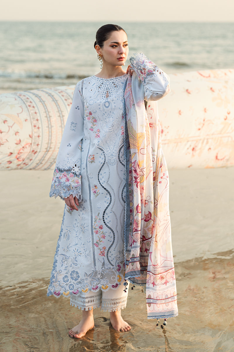 3PC EMBROIDERED LAWN SUIT SR - 520