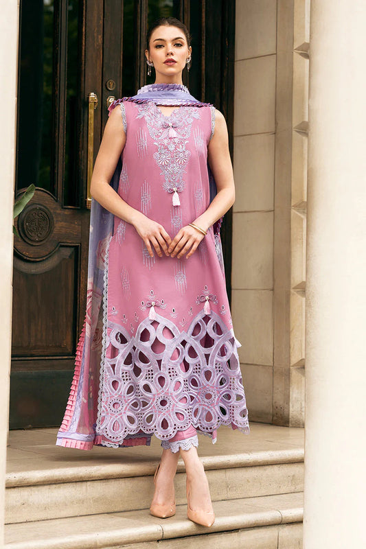 3PC EMBROIDERED LAWN SUIT - SR-484