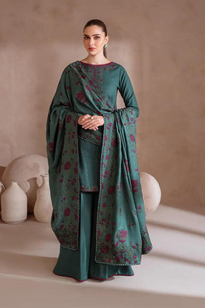 3PC EMBROIDERED DHANAK DRESS IZ-2925