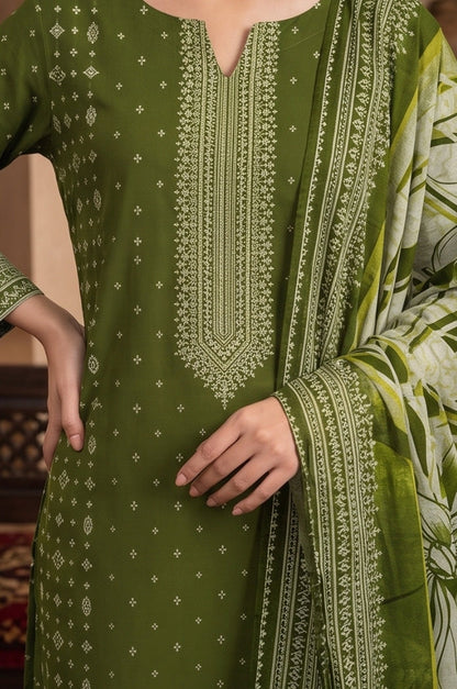 3PC PRINTED LAWN SUIT SR-133