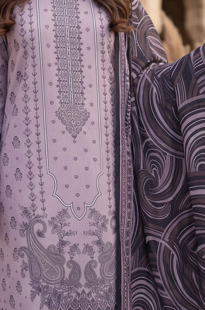 3PC PRINTED LAWN SUIT SR-112