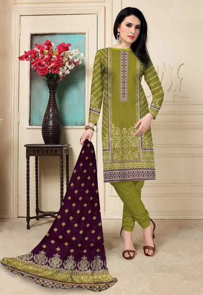 3PC PRINTED LAWN SUIT SR-117