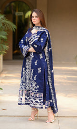 3PC EMBROIDERED LAWN SUIT SR - 509