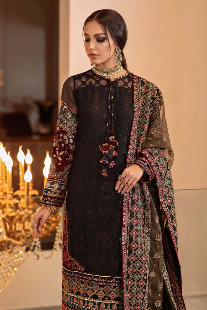 3PC EMBROIDERED LAWN SUIT - RO-90