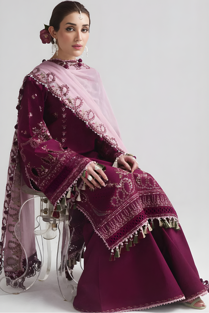 3PC EMBROIDERED LAWN SUIT - SR-662