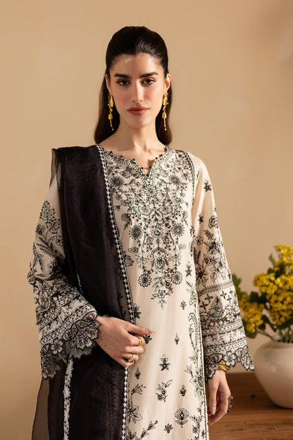 3PC EMBROIDERED LAWN SUIT - SR-666