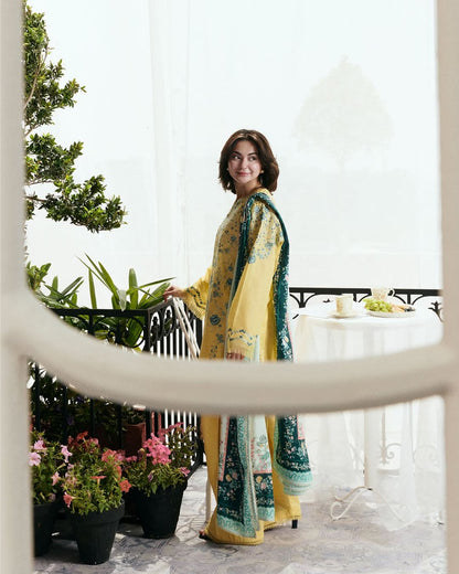 3PC LAWN EMBROIDERED SUIT SR - 502