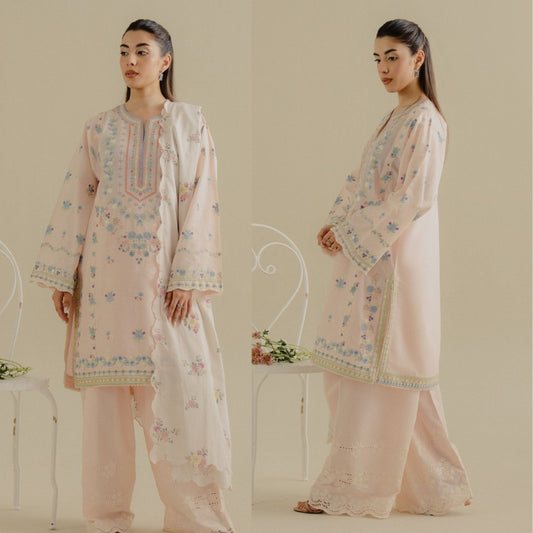 3PC LAWN EMBROIDERED SUIT SR - 503