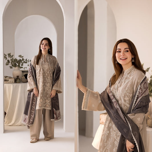 3PC LAWN EMBROIDERED SUIT SR - 505