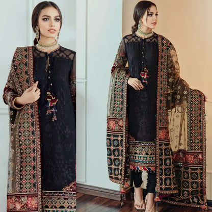 3PC EMBROIDERED LAWN SUIT - SR-90