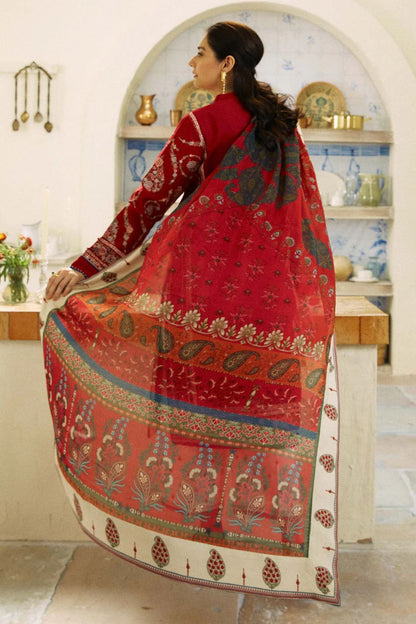 3 PC EMBROIDERED LAWN SUIT  - SR-183