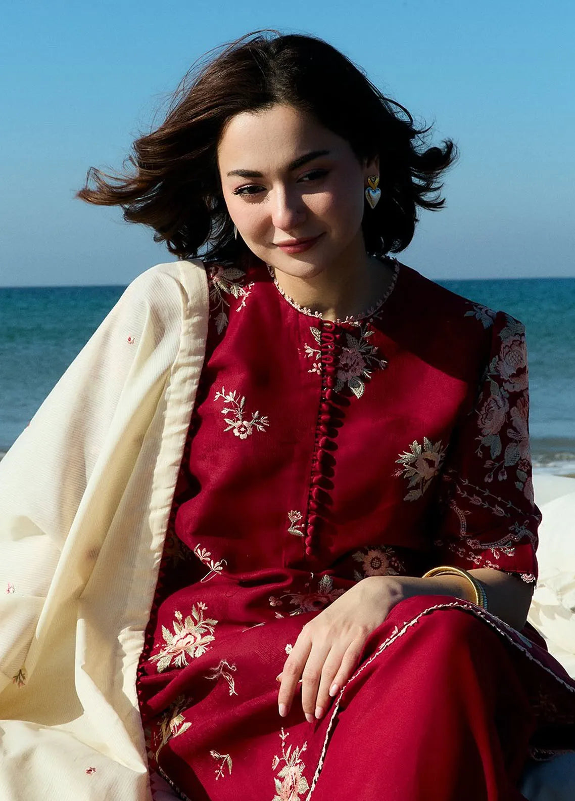 3 PC LAWN EMBROIDRED SUIT SR - 474