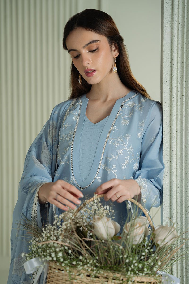 3PC LAWN EMBROIDERED SUIT SR - 513