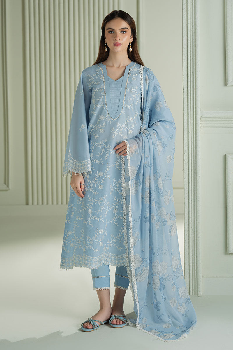3PC LAWN EMBROIDERED SUIT SR - 513