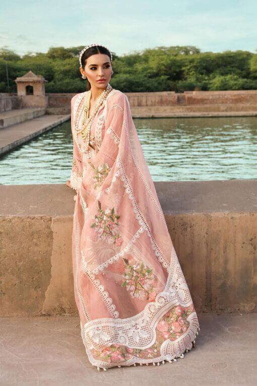 3PC EMBROIDERED LAWN SUIT  - RO-186