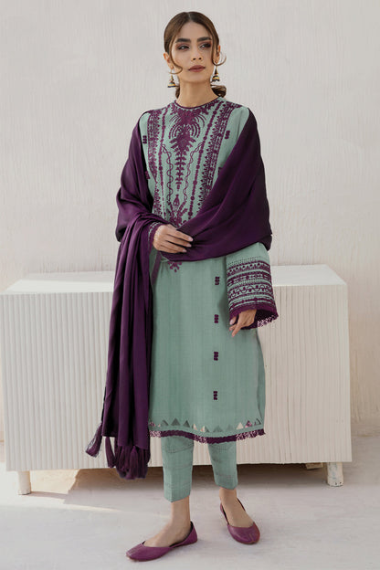 3PC EMBROIDERED DHANAK DRESS JZ-2905
